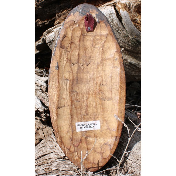 Handcrafted in Ghana Carved Tribal Mask - Picture 2 of 2